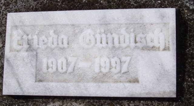 Guendisch Frieda 1907-1997 Grabstein
